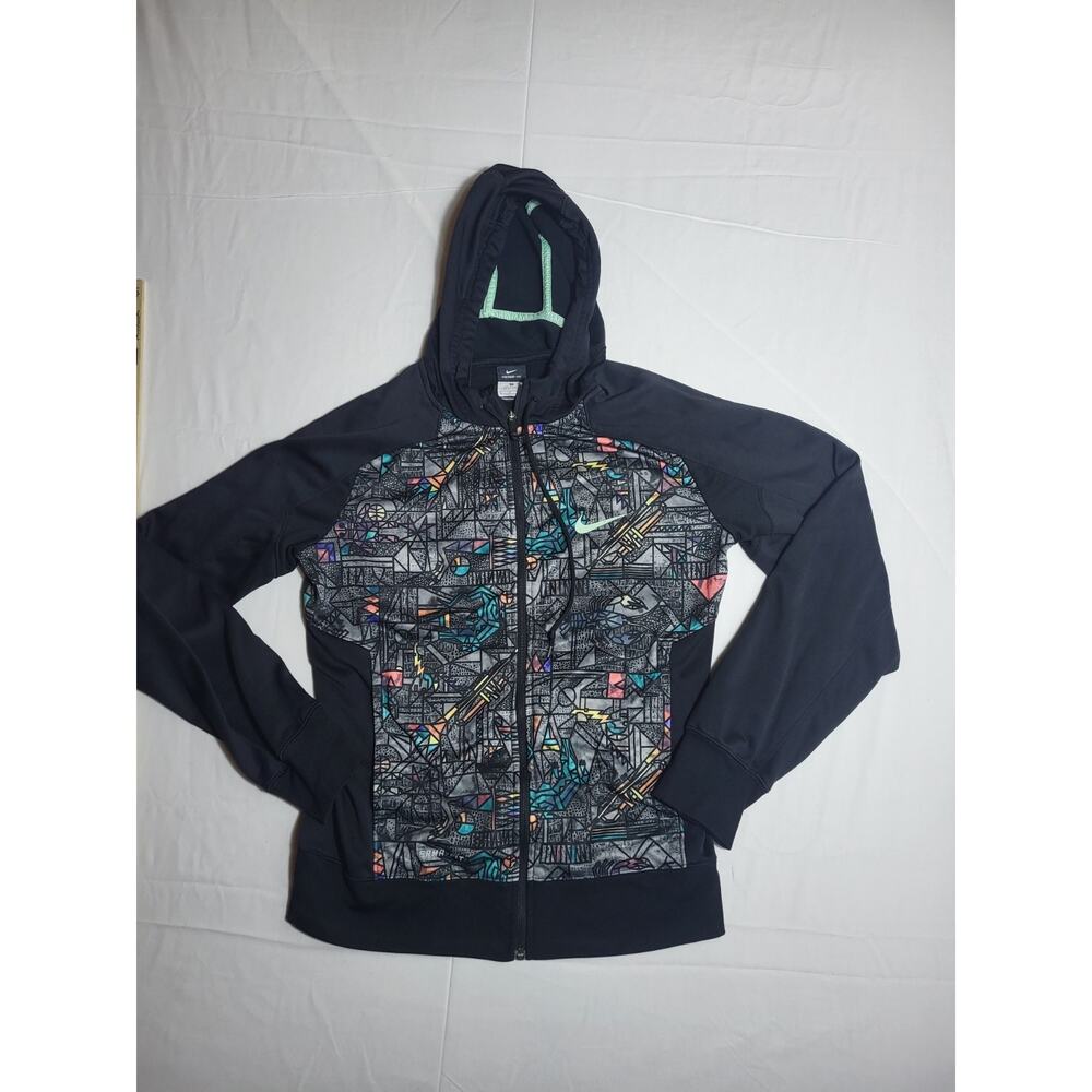 Nike Therma-FIT Women’s Small Full Zip Hoodie Jacket Black Athletic Running